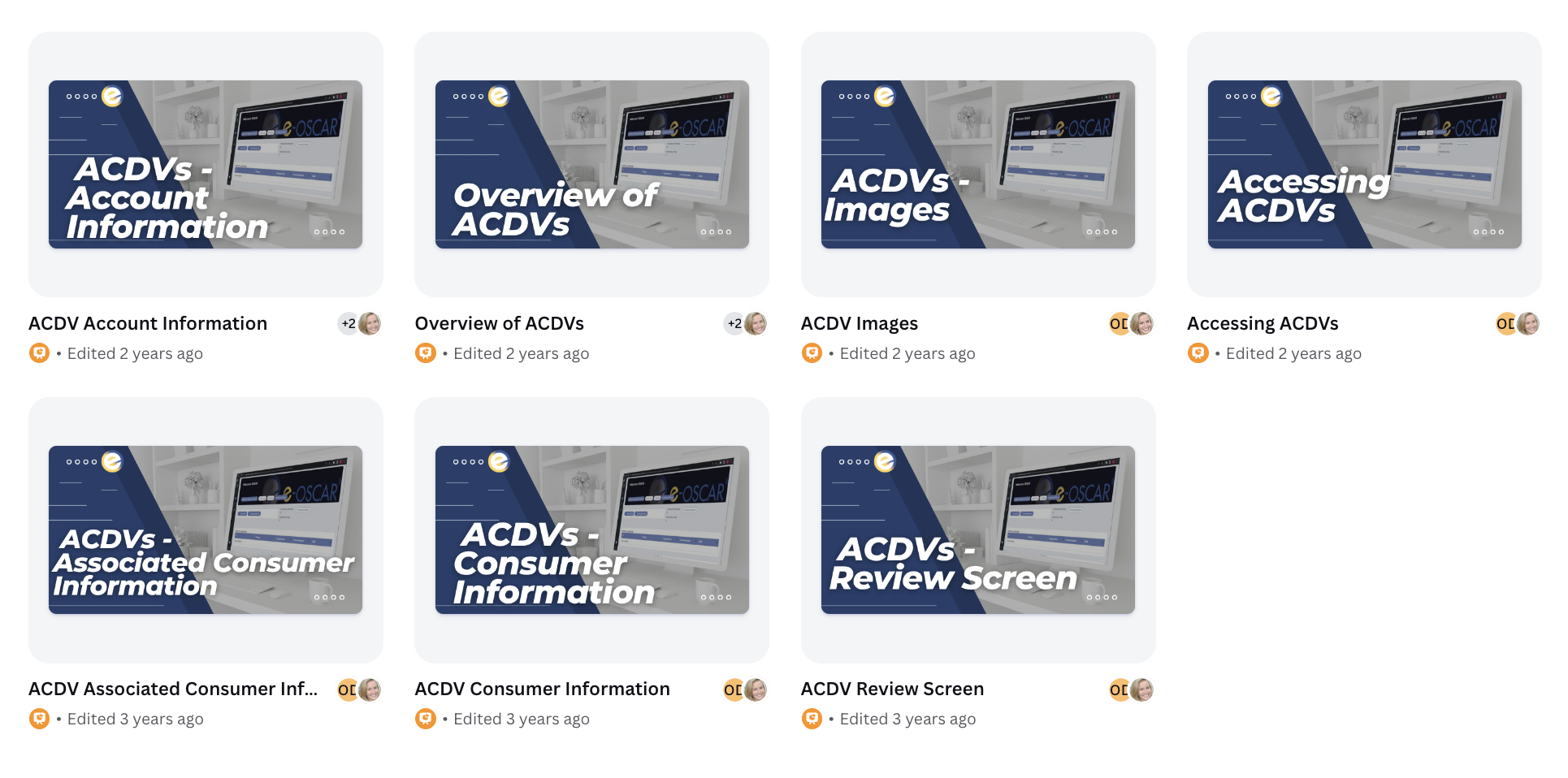 ACDV microlearning video series
